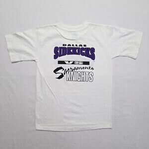 Vintage Soccer Championship Shirt Anvil White Graphic Youth M 1998 PSA Tee